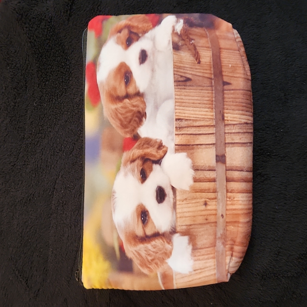 NEW- Cosmetic Bag, Storage Bag - Dogs